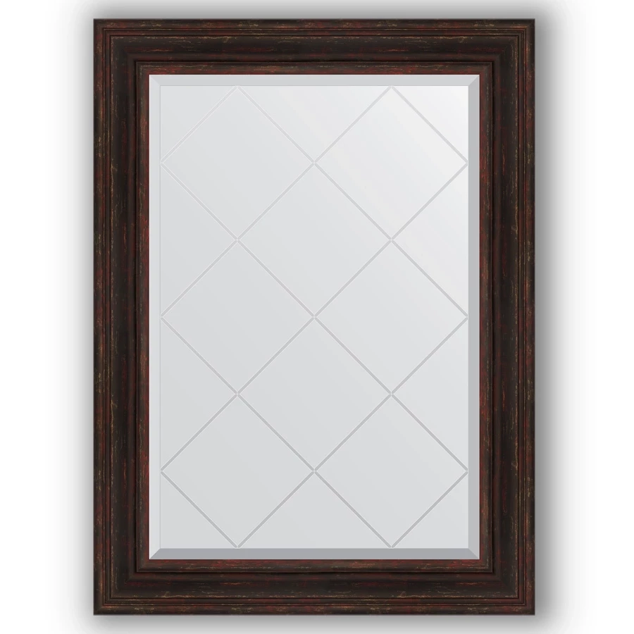 Зеркало 79x106 см темный прованс Evoform Exclusive-G BY 4205 зеркало напольное 84x204 см темный прованс evoform exclusive floor by 6130