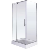 Душевой уголок с поддоном Esbano ESR-8180 ESUGR8180 120x80 см, профиль хром, стекло прозрачное