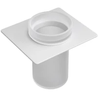 Стакан для зубных щеток Boheme Space 10966-W-TUM настенный, белый матовый