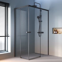 Душевой уголок 118,4x78,4 см Am.Pm X-Joy W94G-403-12080-BT прозрачное