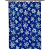 Штора для ванной комнаты Carnation Home Fashions Snow Flake FSC-SNO