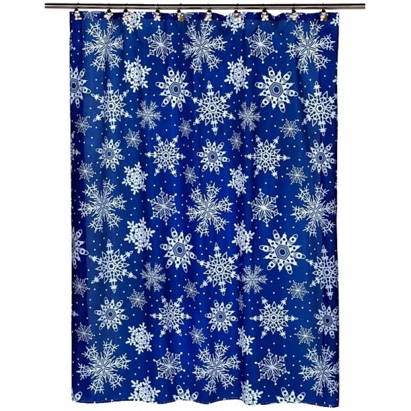Штора для ванной комнаты Carnation Home Fashions Snow Flake FSC-SNO Штора для ванной комнаты Carnation Home Fashions Snow Flake FSC-SNO