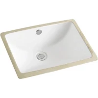 Раковина CeramaLux 540N 47x34 см, встраиваемая снизу, белый