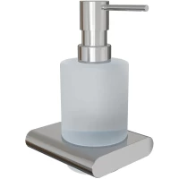 Дозатор для жидкого мыла Knotlor Oval LD101C 200 мл, настенный, хром