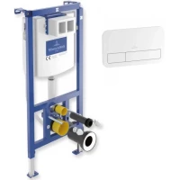 Инсталляция для унитаза Villeroy & Boch ViConnect 200S 92243068 с кнопкой смыва, белый