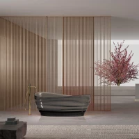 Ванна из полиэфирной смолы Abber Kristall AT9709Onyx 170x88 см, отдельностоящая, черный