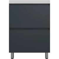 Тумба под раковину Style Line Манхэттен ЛС-00002378 59,9 см, напольная, графит матовый