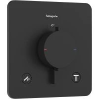 Термостат для ванны Hansgrohe Ecostat Comfort Q 33713670 встраиваемый, черный матовый