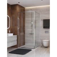 Душевой уголок Cezares Lux LUX-AH-FS-11-100/80-C-CR 100x80 см, профиль хром, стекло прозрачное