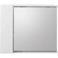 Зеркальный шкаф 80x75 см Bianco Lucido BelBagno Marino MARINO-SPC-800/750-1A-BL-P-L
