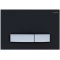 Смывная клавиша Aquatek Slim черный матовый/никель KDI-0000026 - 1