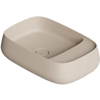 Раковина-чаша Alice Nur Plan 33200144N 60x40 см, накладная, песочный матовый