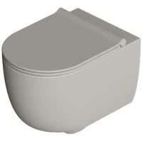 Унитаз подвесной Alice Unica 32254119 безободковый, торнадо, серый матовый