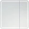 Зеркальный шкаф 80x80 см белый матовый Corozo Алабама SD-00000902 - 1