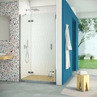 Душевая дверь Vegas Glass AFP Retta 100 08 01 L 100 см L, профиль хром, стекло прозрачное