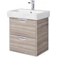 Тумба с раковиной дуб фьорд 60 см Акватон Сильва 1A2118K1SIW60