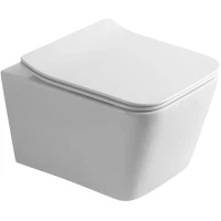 Унитаз подвесной Olive’S Porto PR30116DP безободковый, с сиденьем микролифт, белый