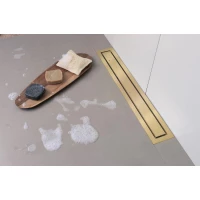 Душевой трап (лоток) Berges Top Stark 092049 60 см, с решеткой, щелевой, золотой