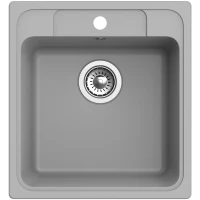 Кухонная мойка Ewigstein серый металлик Elegant 50