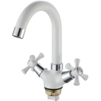 Смеситель для раковины Frud R13332 хром/белый