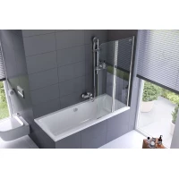 Шторка для ванны 80 см R прозрачное стекло Excellent Axel KAAX.1309.800.PR
