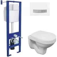 Комплект подвесной унитаз Berges Gamma + система инсталляции Berges Atom Line 410 043334