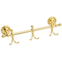 Планка с крючками Migliore Mirella 24914 для ванны, золотой
