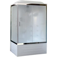 Душевая кабина 100x80x217 см Royal Bath RB8100BP2-M-CH-R матовое