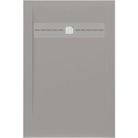 Душевой поддон Allen Brau Infinity 8.21002-PGM 120x80 см, из литьевого мрамора, прямоугольный, платина матовый