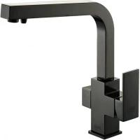 Смеситель для кухни Zorg ZR 311 YF-BLACK с подключением к фильтру, черный