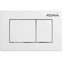 Кнопка смыва AQUAme AQM4102W для инсталляции, белый матовый