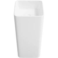 Раковина Wellsee Callipy Art 338904000 40x40 см, напольная, белый