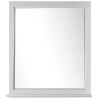 Зеркало 77x85 см белый серебряная патина ASB-Woodline Гранда 11481 БС