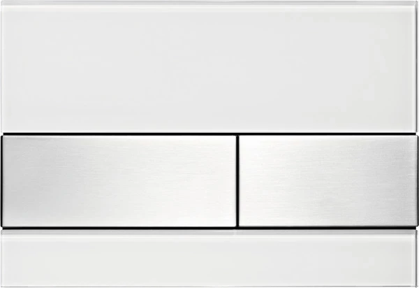 Смывная клавиша Tece TECEsquare белый/нержавеющая сталь с покрытием против отпечатков пальцев 9240801 смывная клавиша для писсуара tece tecenow белый с антибактериальным покрытием 9242405