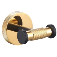 Крючок Wonzon & Woghand Majestic WW-9225 двойной, для ванны, золотой/черный матовый