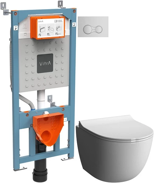 

Комплект подвесной унитаз + система инсталляции VitrA Sento 9830B003-7207