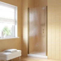 Душевая дверь Vegas Glass EP LUX 65 05 02 L 65 см L, профиль бронза, стекло шиншилла