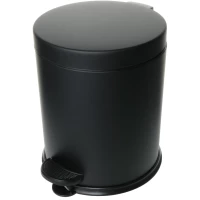 Мусорное ведро Fixsen FX-34024B 5л, с педалью, черный матовый