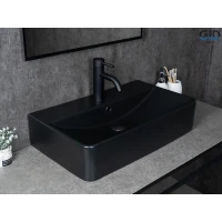 Раковина-чаша GID Bm1344 61x35,5 см, накладная, черный матовый