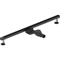 Душевой трап (лоток) WasserKRAFT Tauber 64D90MB 90 см, с решеткой, щелевой, черный матовый