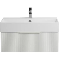Тумба под раковину Cezares Premium 55416 70,4 см, подвесная, Plisse Bianco Opaco