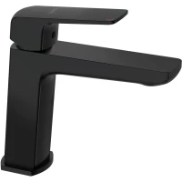 Смеситель для раковины Lemark Hosta LM12306BL без донного клапана, черный матовый