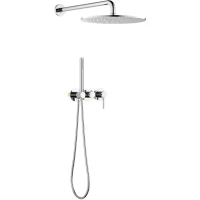 Душевой комплект Timo Saona SX-2349/00SM 300 мм, со смесителем, хром