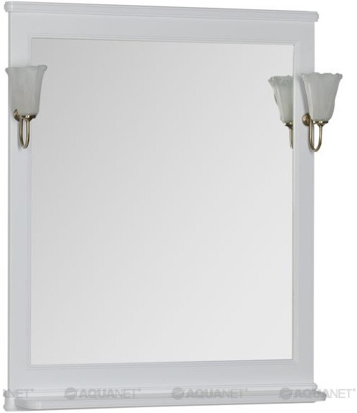Фото - Зеркало 82,2х100 см белый Aquanet Валенса 00180151 зеркало 92 2х100 см белый серебро aquanet валенса 00180040