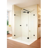 Душевой уголок Riho Scandic NXT X204 G001097121 157,2x87,2 см L, профиль черный матовый, стекло прозрачное