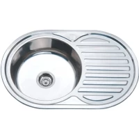 Кухонная мойка РМС полированная сталь MG6-7750OVL