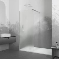 Душевая перегородка RGW WA-001 Walk-in 351000109-21 90 см, профиль хром, стекло матовое