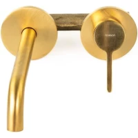 Смеситель для раковины Emmevi Filobrass 85155/ORS встраиваемый, без донного клапана, золотой матовый