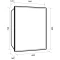 Зеркальный шкаф 60x80 см белый глянец R Dreja Point 99.9032 - 11