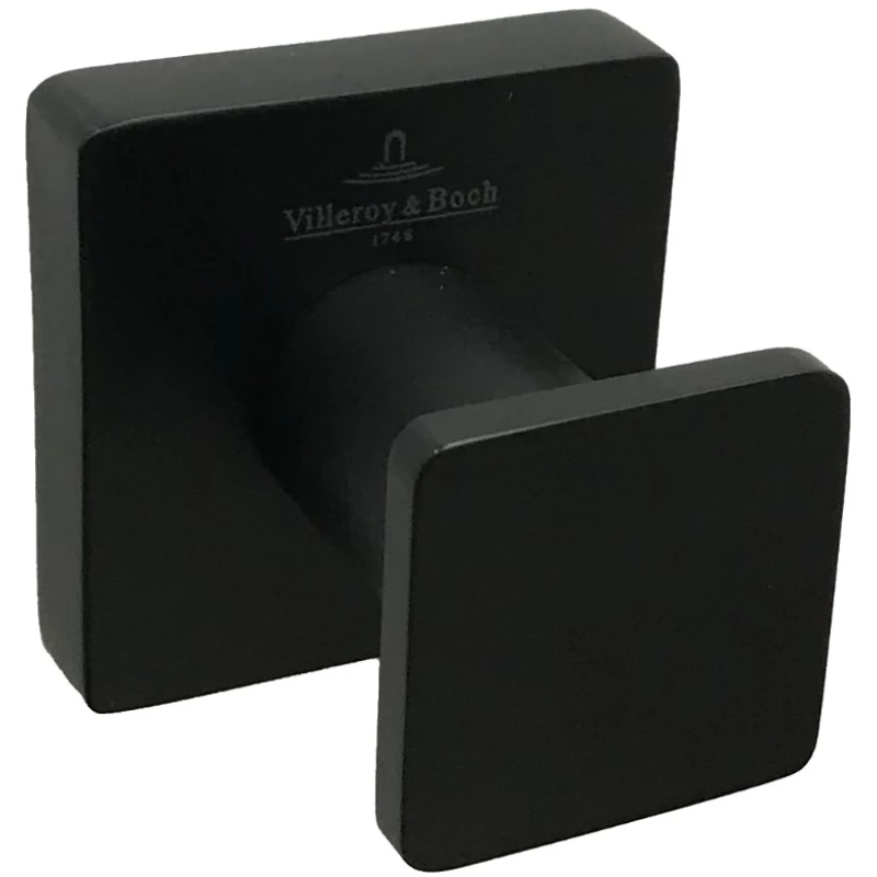 Крючок Villeroy & Boch Elements-Striking TVA152011000K5 для ванны, черный матовый